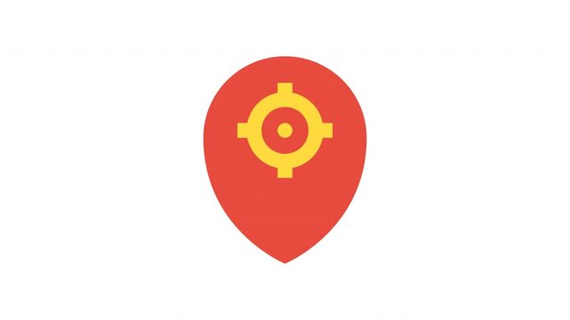 Animated GPS Destination Scope Icon