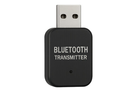 Usb bluetooth transmitter adapter displaying wireless connectivity concept