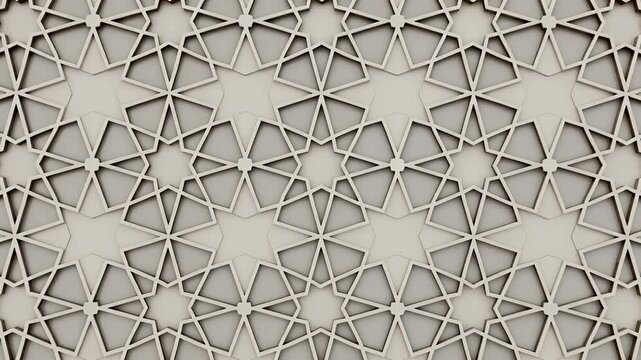 geometric star pattern wall texture with repeating octagram tiles background