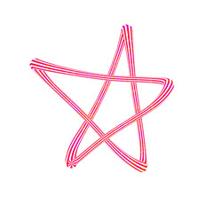 abstract pink star
