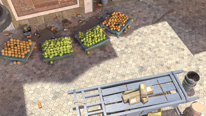 デリー　路地の日常