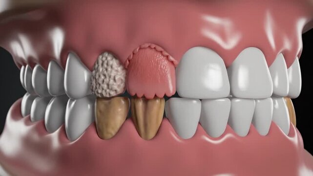 dental plaque buildup, tooth decay, gum disease, oral hygiene, teeth cleaning