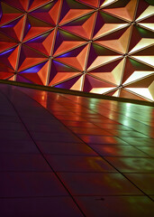 An urban perspective of a modern building interior