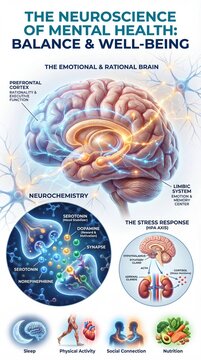The Neuroscience of Mental Health Explored with Focus on Balance and Well-Being Aspects