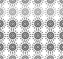 Silver Gray and Black Bust Seamless Repeat