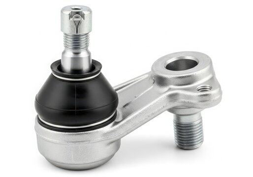 Close-up view of a ball joint assembly used in automotive suspension systems