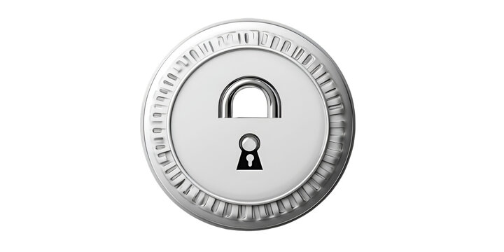 Password Generator Device with Blank Panel Secure Digital Cybersecurity Technology Illustration transparent background