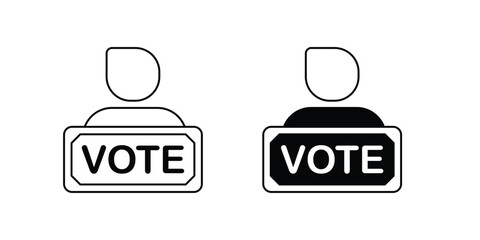 Support set icon with white background vector stock illustration