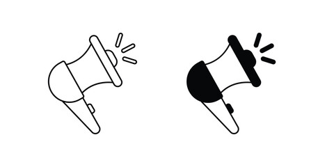 Campaign set icon with white background vector stock illustration