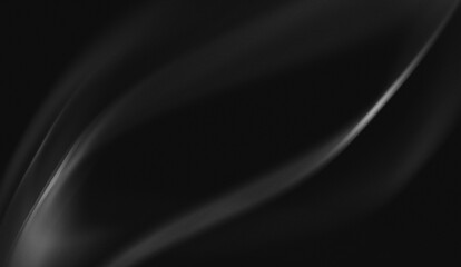 very fine texture, organic and fluid flowing lines in very soft gray gradients on a luxurious and exclusive black background
