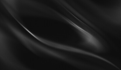 very fine texture, organic and fluid flowing lines in very soft gray gradients on a luxurious and exclusive black background