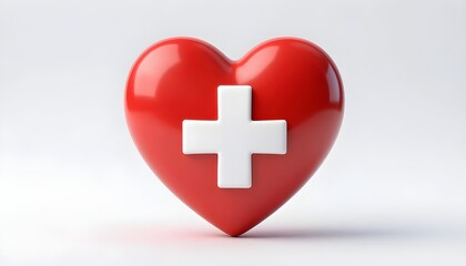 Obraz premium Heartshape icon signs. Medicine, medical health care concept. Heart, Love concept 
