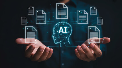 Artificial intelligence and document management data network