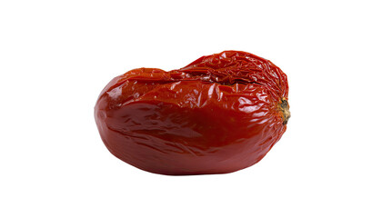 Wilted Tomato: Close-up of a withered tomato showcasing texture and details.