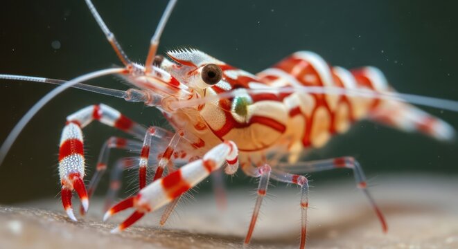 Intricate design of a harlequin shrimp displays nature's artistry in aquatic life