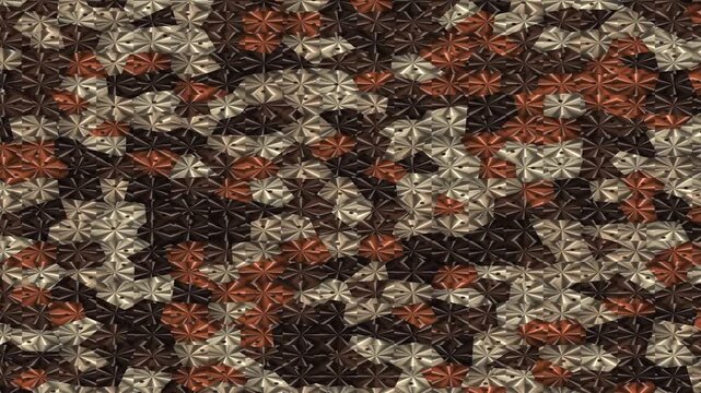 Close up of a textured carpet pattern for video.