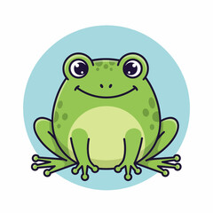 Fototapeta premium Happy Cartoon Frog