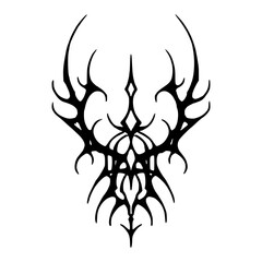 Obraz premium Goth Neo Sigl Dark Tattoo Design Vector