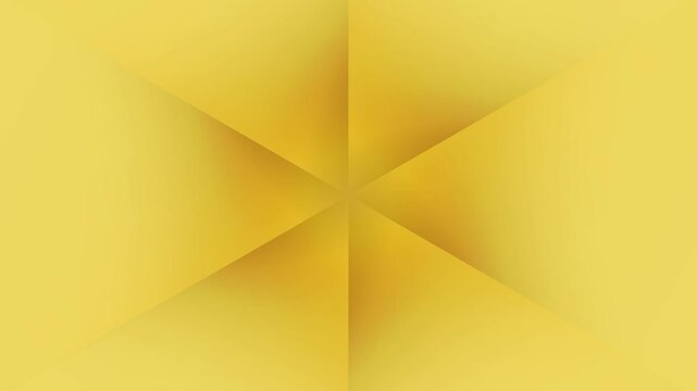Abstract yellow background with a central starburst pattern and subtle gradient folds creating a geometric and radiant design.