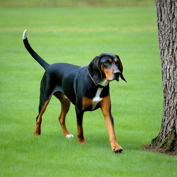 coonhound stalking