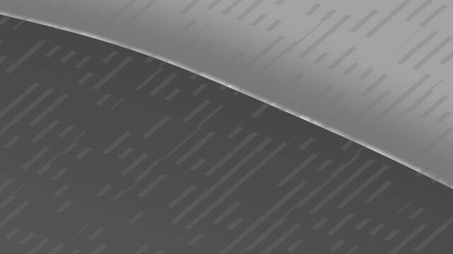 Abstract composition with a curved white/gray element against a gradient gray background