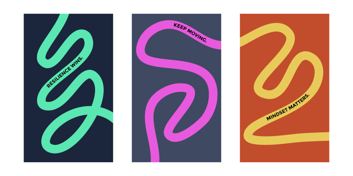 Vibrant Abstract Background with Fluid Wavy Lines for Business Startup Motivation