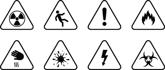 Hazard warning signs