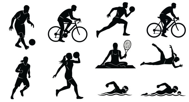 Sports Silhouette Vector Collection