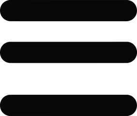 Obraz premium three black lines on white background