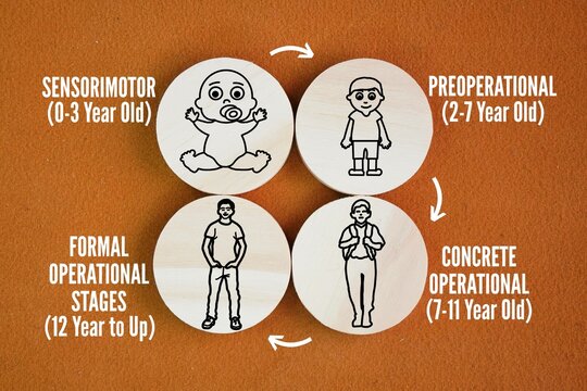 Four Stages Jean Piaget Theory Of Cognitive Development. Piaget's Stages of Cognitive Development Explained. Sensorimotor, Preoperational, Concrete Operational, and Formal Operational