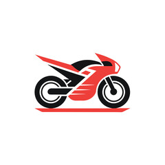 Modern Motorcycle Logo Design For Biker, Racing & Automotive Brand Identity Vector