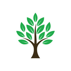 Modern Tree Logo Design  Nature, Eco & Organic Brand Identity Vector