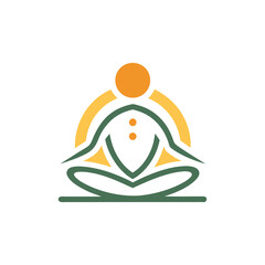 Modern Yoga Logo Design  Wellness, Meditation & Spiritual Brand Identity Vector