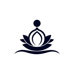 Modern Yoga Logo Design  Wellness, Meditation & Spiritual Brand Identity Vector