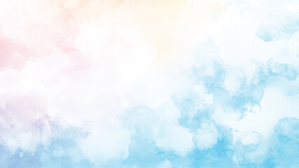 Obraz premium An abstract background with a dreamy, watercolor effect in soft hues. 