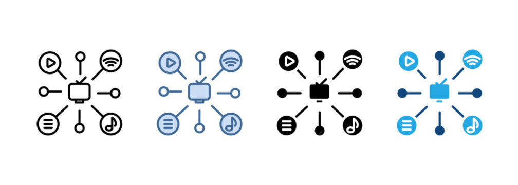 Multi Style Icon Set Channel Collection