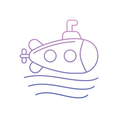 Underwater Craft icon clean and modern vector illustration © CraftHub
