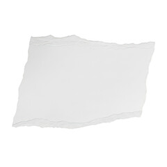 Obraz premium A crumpled piece of white paper lying on a plain background isolated on transparent background