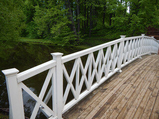 Bridge over the pond.