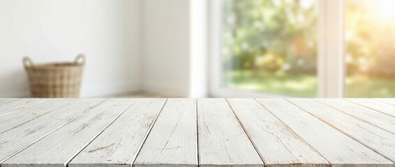 Natural light illuminates a rustic wooden table surrounded by a serene indoor space inviting calm and creative inspiration in a bright modern environment