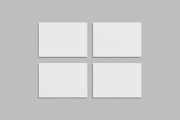 Fototapeta premium Postcard Mockup Blank 3D Render