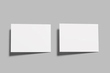 Fototapeta premium Postcard Mockup Blank 3D Render