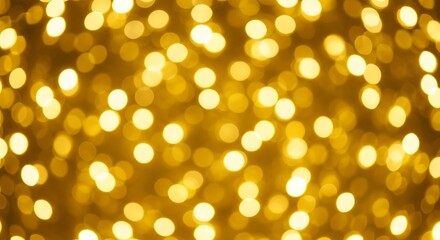 Obraz premium Abstract golden bokeh background festive glow ideal for design projects