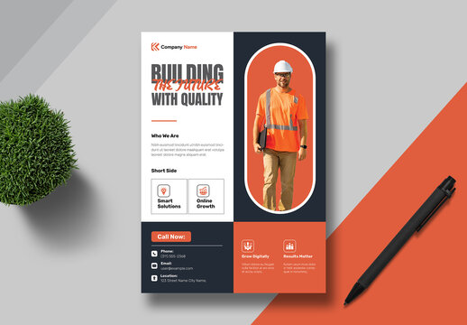 Construction Flyer Template