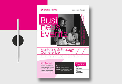 Modern Business Event Conference Flyer Template