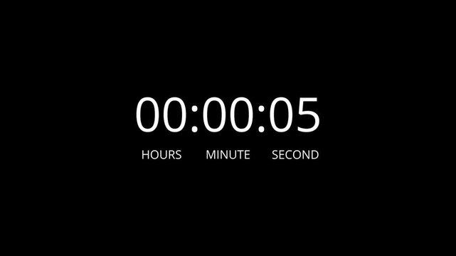 one minute count up animation, one minute circle count up timer video from 0 to 60 second on transparent background,1 minute timer counts hours minutes seconds in 60 seconds in 4k with alpha channel
