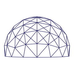 Geometric dome structure illustration