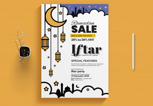 Mosque Ramadan Program Flyer Template