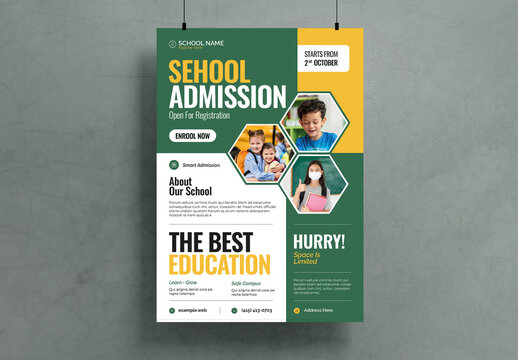 School Admission Flyer Template