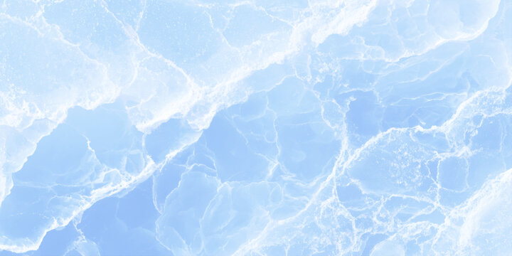 Abstract blue frozen ice texture background with translucent cracks and natural winter crystal pattern blue tones create a refreshing winter texture ideal for background.